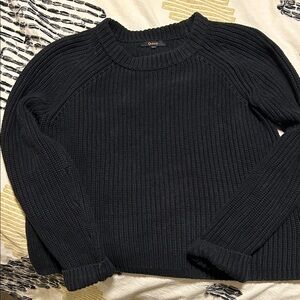 Quince Black Crew Neck Sweater